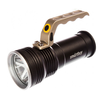 Аккумуляторный светодиодный фонарь Smartbuy CREE T6 10Вт, металлический с ручкой, аккумулятором 2x18650, IP54 - Магазин электроприборов Точка Фокуса