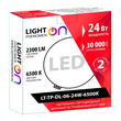 Светильник LightPhenomenON Downlightt LT-TP-DL-06-24W-6500K встраиваемый круглый Ф174 LED с выносным драйвером - Светильники - Светильники DOWNLIGHT - Магазин электроприборов Точка Фокуса